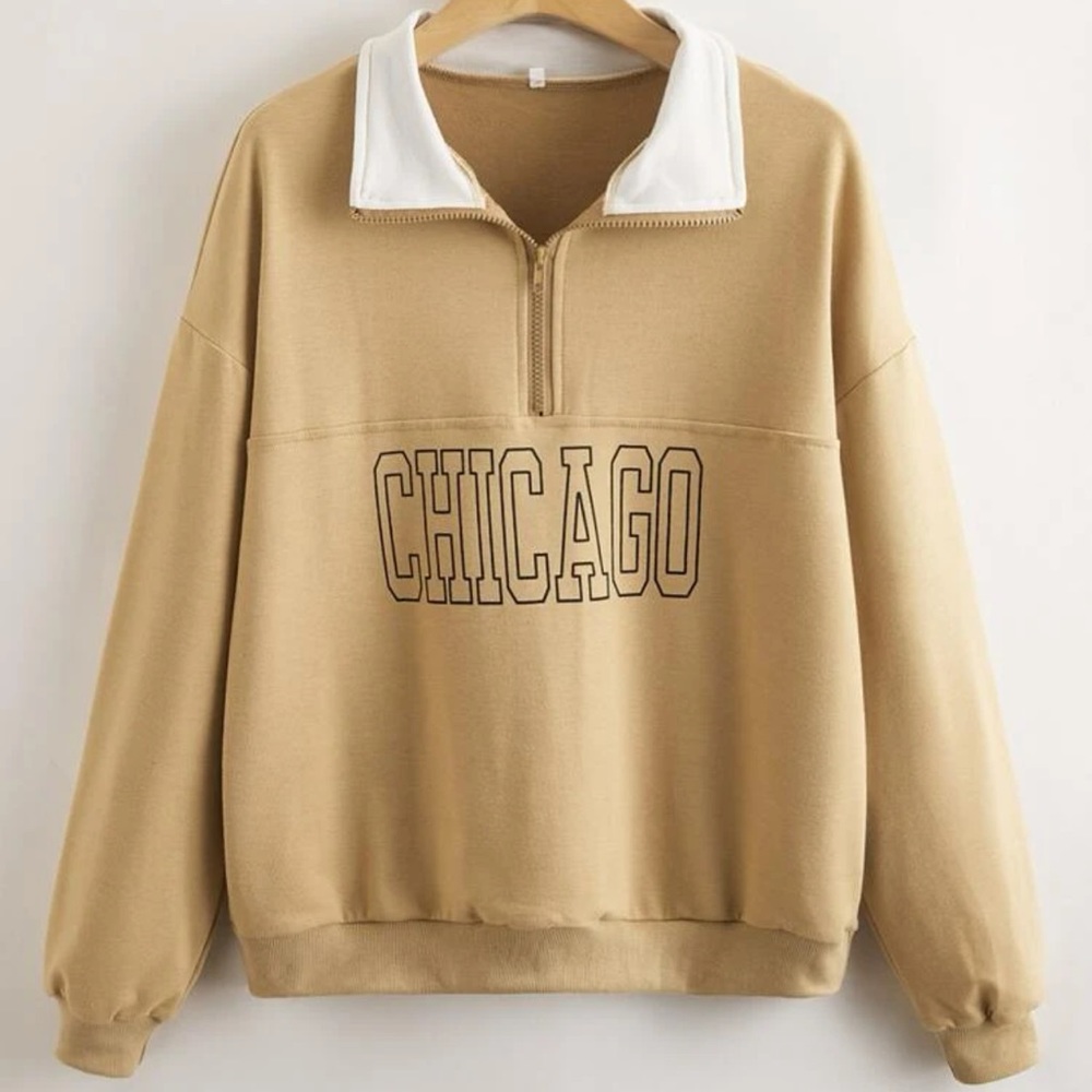 Chicago sweatshirt with collar